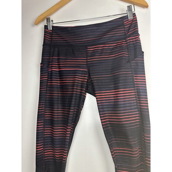 Lululemon Pace Rival Crop Full On Luxtreme Twisted Dune Alarming Striped Size 6 - Picture 4 of 16